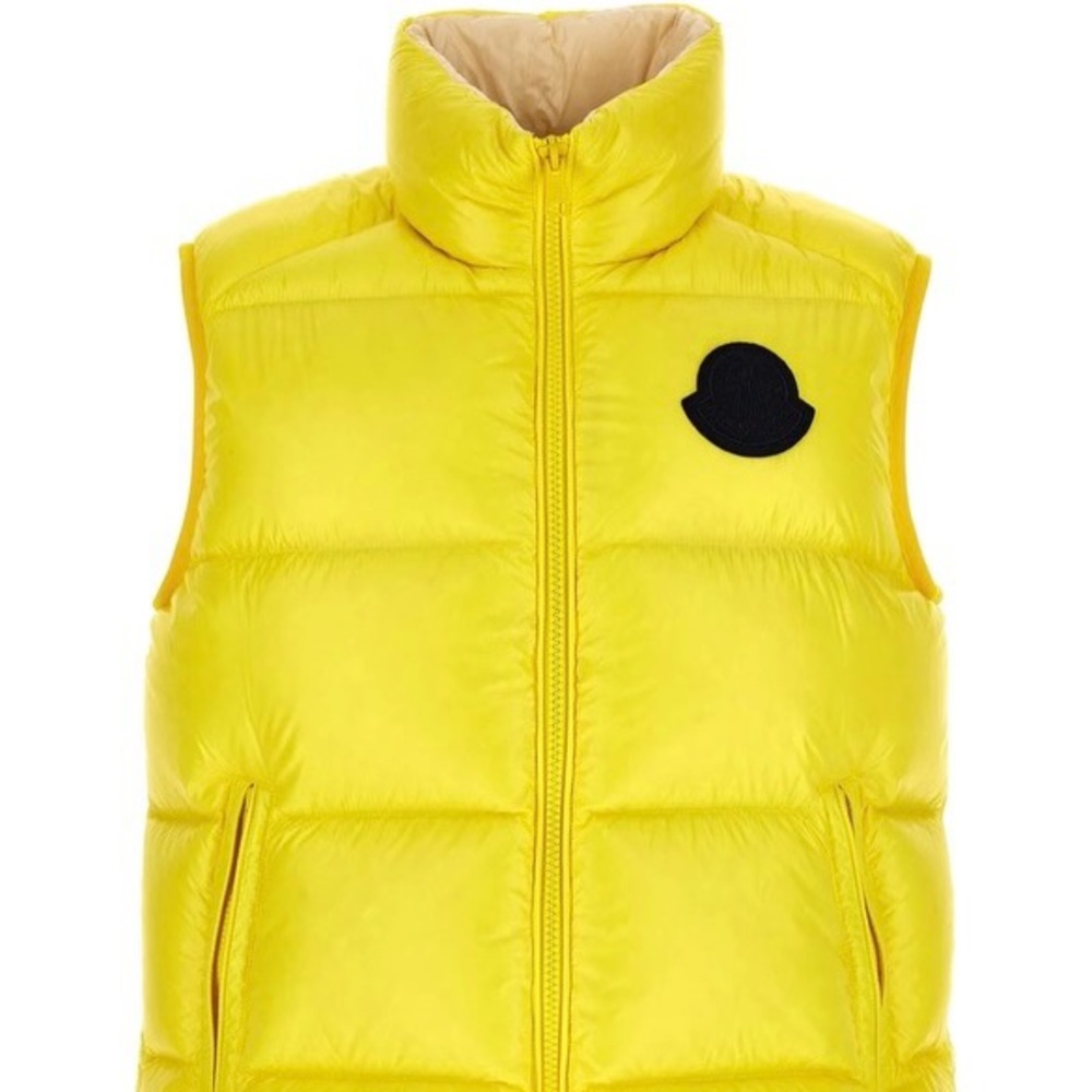 Yellow Moncler Men’s Puffer Vest/Jacket